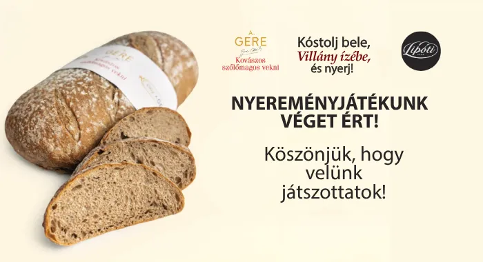 🍞 Lezárult országos nyereményjátékunk – gratulálunk a nyerteseknek! 🍇